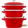 Staub La Cocotte Runder Gusseisen-Schmortopf – 3-TEILIGES SET