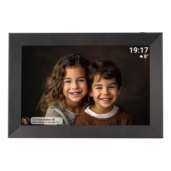 Denver PFF-1012 digitaler Bilderrahmen Schwarz 25,6 cm (10,1) Touchscreen Wi-Fi