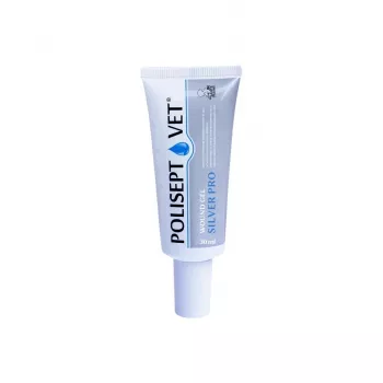 Wundgel JM Sante Polisept Vet Silver Pro 30 ml – topische Wundpflege für Hunde und Katzen, 30-ml-Tube