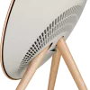 Beosound A9 5. Generation Lautsprecher Goldton (Rückseite Sand/Abdeckung Gold/Beine Weißeiche)
