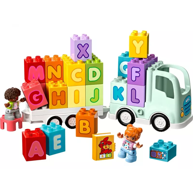 Konstruktionsspielzeug LEGO DUPLO 10421 ABC-Lastwagen, 36 Teile, 2 Minifiguren, ab 2 Jahren, Maße 110 × 140 × 70 mm