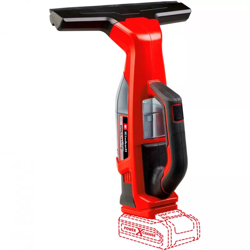 Einhell BRILLIANTO Fenstersauger 0,3 L Schwarz, Rot