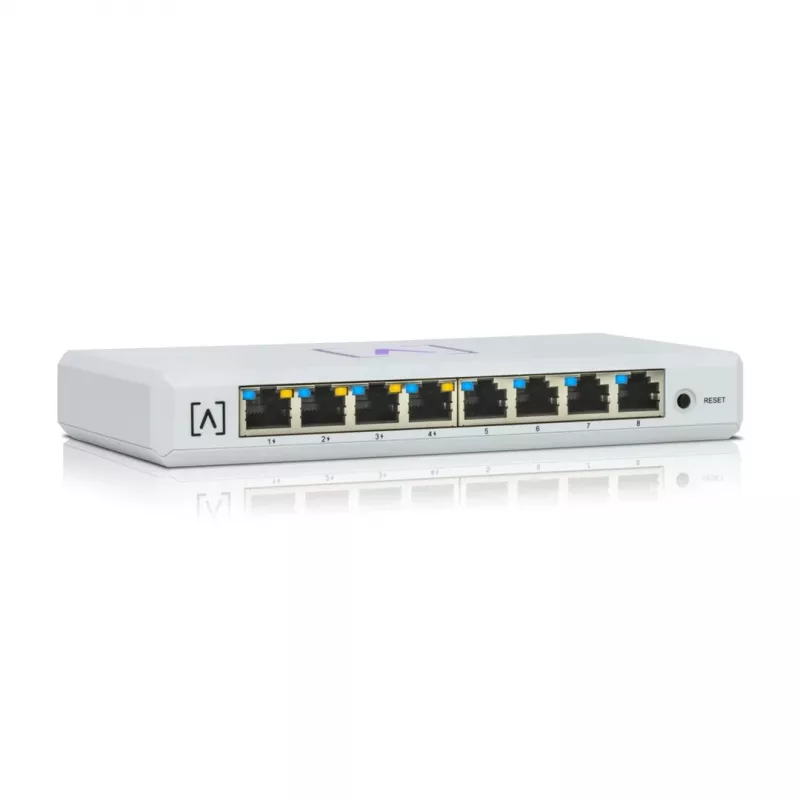 Alta Labs S8-POE Netzwerk-Switch Managed Gigabit Ethernet (10/100/1000) Power over Ethernet (PoE) Weiß