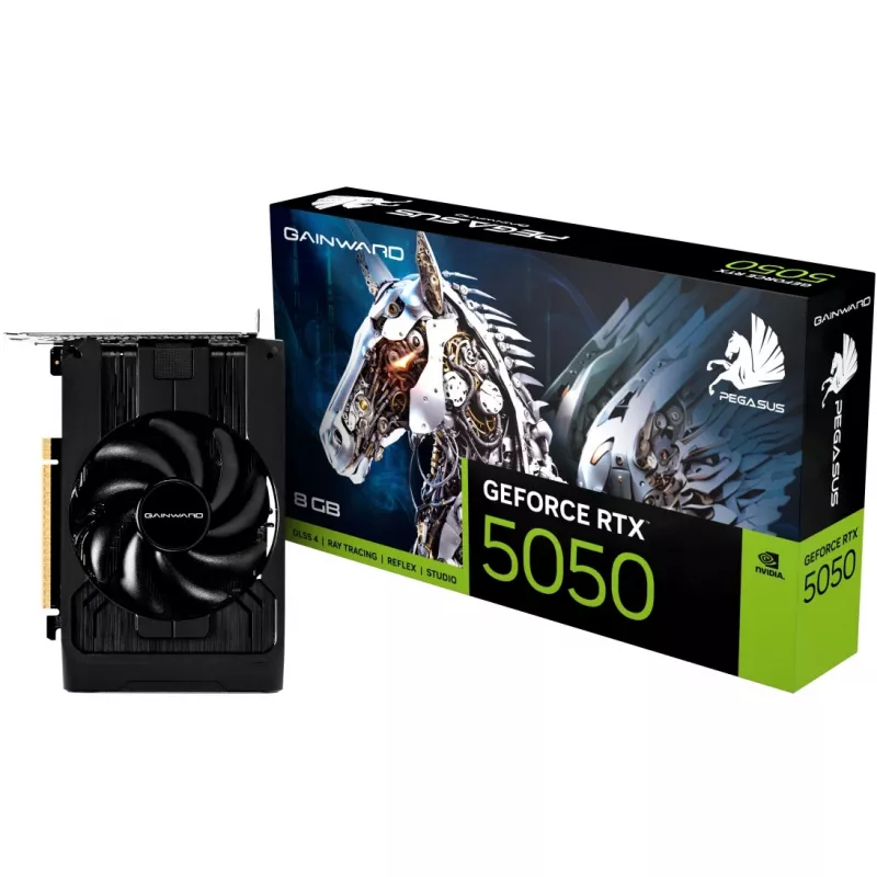 Grafikkarte GAINWARD GeForce RTX 5050 Pegasus, 8 GB GDDR6, 128-Bit, PCIe 5.0, 2317 MHz