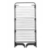 Wäscheständer Leifheit Seaford Schwarz – Trockenfläche 42 m, B760×T700×H1450 mm, klappbar mit Rollen