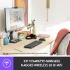 Logitech Wireless Combo MK220 - Tastatur-Maus-Set - kabellos - 2,4 GHz - Italienisch - Dunkelgrau (920-003721)