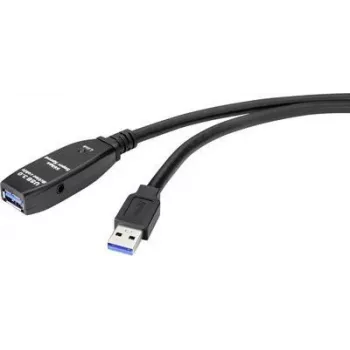 Renkforce RF-4598344 USB-Kabel 5 m USB 3.2 Gen 1 (3.1 Gen 1) USB A Schwarz (RF-4598344)