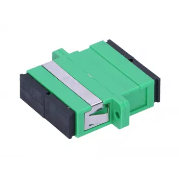 Extralink SC/APC Duplex-Adapter, Singlemode, Grün
