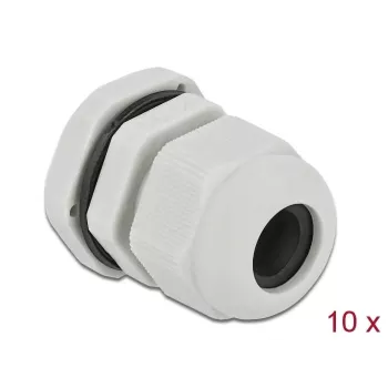 Kabelverschraubung DeLOCK 60199 Grau Kunststoff 10 Stk.