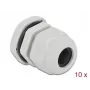 Kabelverschraubung DeLOCK 60199 Grau Kunststoff 10 Stk.