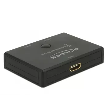 DeLock HDMI 2 - 1 Switch bidirektional 4K 60 Hz - Video/Audio-Switch - 2 x HDMI - Desktop