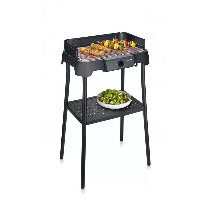 Tisch-Elektrogrill SEVERIN PG 8594 — 2000 W, rechteckiger Rost, schwarz