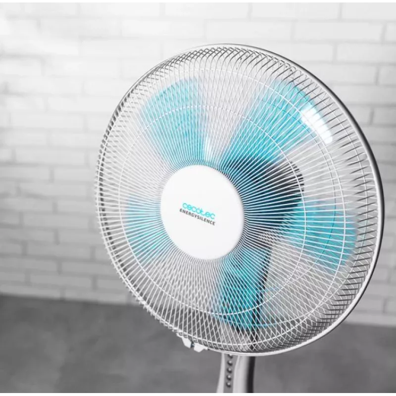 Cecotec EnergySilence 530 Power Connected | Standventilator | Weiß | Durchmesser 40 cm | Anzahl der Geschwindigkeiten 3 | Oszillation | 50 W | Fernbedienung