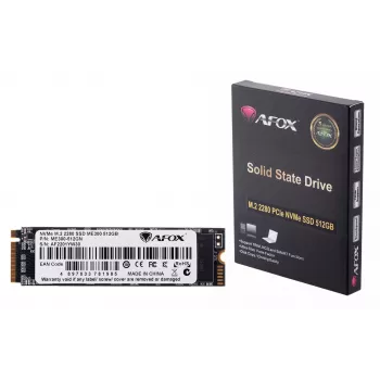 SSD M.2 AFOX ME300-512GN 512 GB PCIe NVMe TLC, Lesen 2000 MB/s, Schreiben 1600 MB/s
