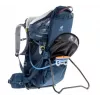 Baby-Trage-Rucksack DEUTER Kid Comfort Active — blau, Polyamid, bis 22 kg, Sonnenverdeck, Fußstütze, VariQuick, Lite Air