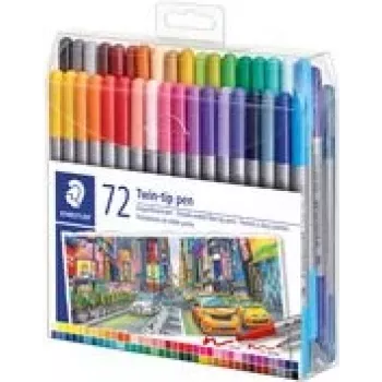 Faserstift Staedtler 3200 Fein/Extra Fett Mehrfarbig 72 Stück