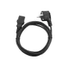 Gembird PC-186 Netzkabel Schwarz 1,8 m CEE7/4 C14 Kupplung