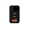 LCD-Wandladegerät USB-Steckdose + USB-Cx2 PD 65W GAN schwarz Wattmeter