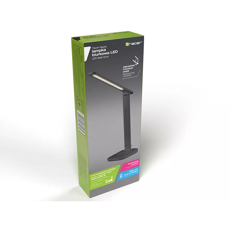Tracer LED Schreibtischlampe Negra schwarz TRAOSW47185