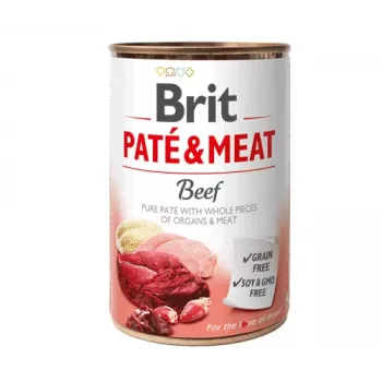 Brit Paté & Meat with Beef Nassfutter für Hunde 400 g