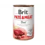 Nassfutter für Hunde Brit Paté & Meat mit Rind 400 g — Nassfutter für ausgewachsene Hunde, 400 g Dose, 75 % Feuchtigkeit, 11 % Protein, gluten- und laktosefrei