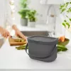 ROTHO Albula Anthracite - Abfalltrennbehälter - 3,2 l