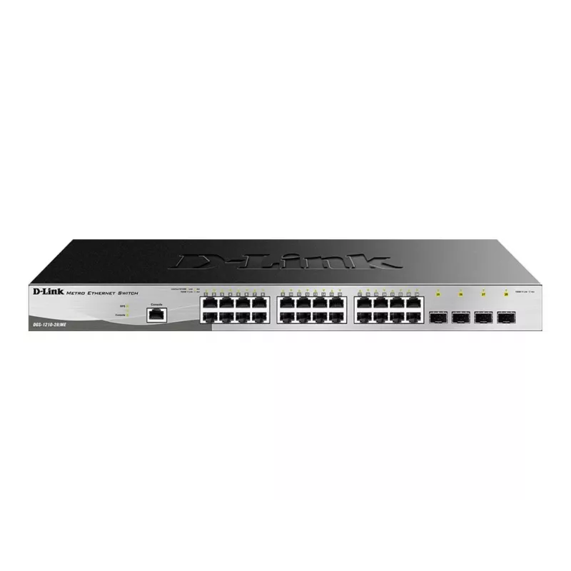 D-Link DGS-1210-28/ME/E Netzwerk-Switch Managed L2+ Gigabit Ethernet (10/100/1000) 1U Schwarz, Grau