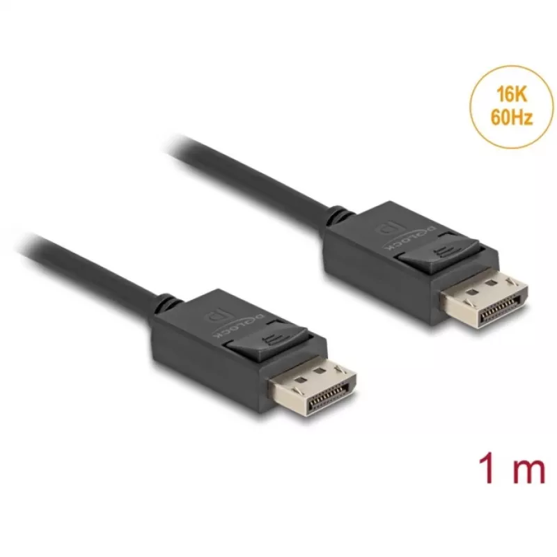 DisplayPort-Kabel DeLOCK 81174 1 m Schwarz DisplayPort auf DisplayPort