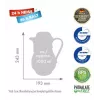 Isolierflasche ROTPUNKT 330-16-04-0 1 L, Kirschrot, hält heiß 24 h, kalt 36 h
