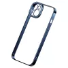 Schutzhülle und Panzerglas-Set Baseus für iPhone 14 Plus – Glitter transparent blau