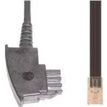 Telefonkabel e+p T 180/3 3 m Schwarz