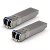 Extralink SFP+ 10G 2er-Pack | SFP+ Modul | 10Gbps, LC/UPC, 1310nm, 10km, Singlemode, DOM