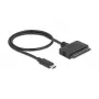 DeLOCK 63803 Kabel-Adapter USB C 22-Pin SATA Schwarz 0,5 m