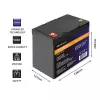 LiFePO4-Batterie QOLTEC 12,8 V 50 Ah (Modell 53704) für Backup und Energiespeicherung