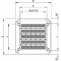SCHROFF 19\-Rack Shelf, Stationary, 75 kg - 19\FACHB.STAT.600B 900T 7021 (22117844)