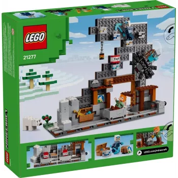 Konstruktionsspielzeug LEGO Minecraft The Pickaxe Mine Set 21277 – 530 Teile, 3 Minifiguren, Alter 8+
