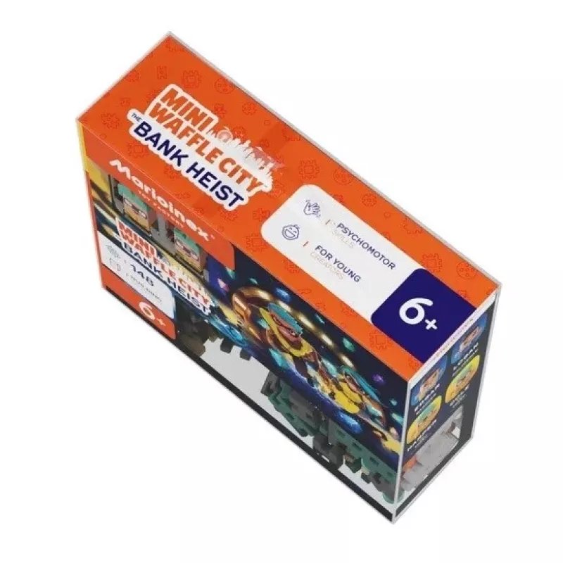 MARIOINEX Mini Waffle City Bankraub Bausteine, 148 Teile