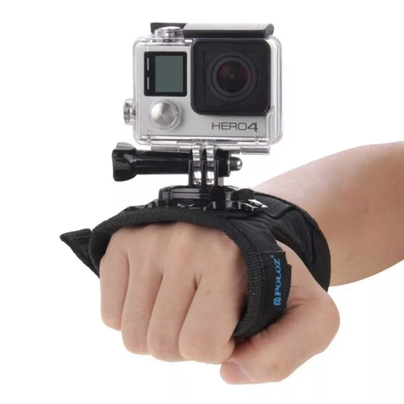 Puluz Handgelenk-Halterung für Action-Kameras mit 360°-Drehung — kompatibel mit GoPro HERO 7/6/5/4/3/2, SJCAM, Xiaomi