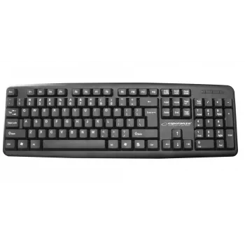 Kabelgebundene Tastatur ESPERANZA EK134 Full-Size 100% USB, schwarz, 1,45 m Kabel