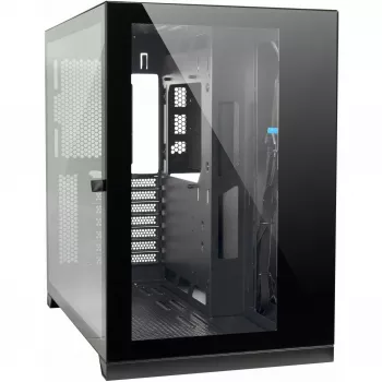 C-703 Vision ATX Gaming-Gehäuse, Temperglas, Schwarz