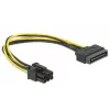 Delock 82924 SATA 15-polig auf 6-polig PCI Express Stromkabel