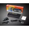 Batterieladegerät everActive NC-1200 – universelles 12-fach-Ladegerät für AA/AAA, 12 V Eingang, schwarz
