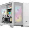 Corsair 2500D AIRFLOW Micro ATX Dual Chamber PC-Gehäuse – Weiß CC-9011264-WW