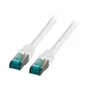 EFB-Elektronik RJ45 Patchkabel Cat.6A S/FTP LSZH Weiß 0,15m