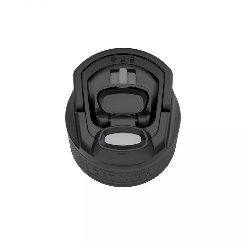Isolierflasche Kambukka ELTON 600 ml — Schwarz, doppelwandiger Edelstahl, vakuumisoliert, auslaufsicher