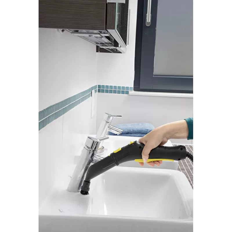 Kärcher Bürstenset für Dampfreiniger 2.863-264.0, runde Kunststoffbürsten 26×26×40 mm, 4 Stück