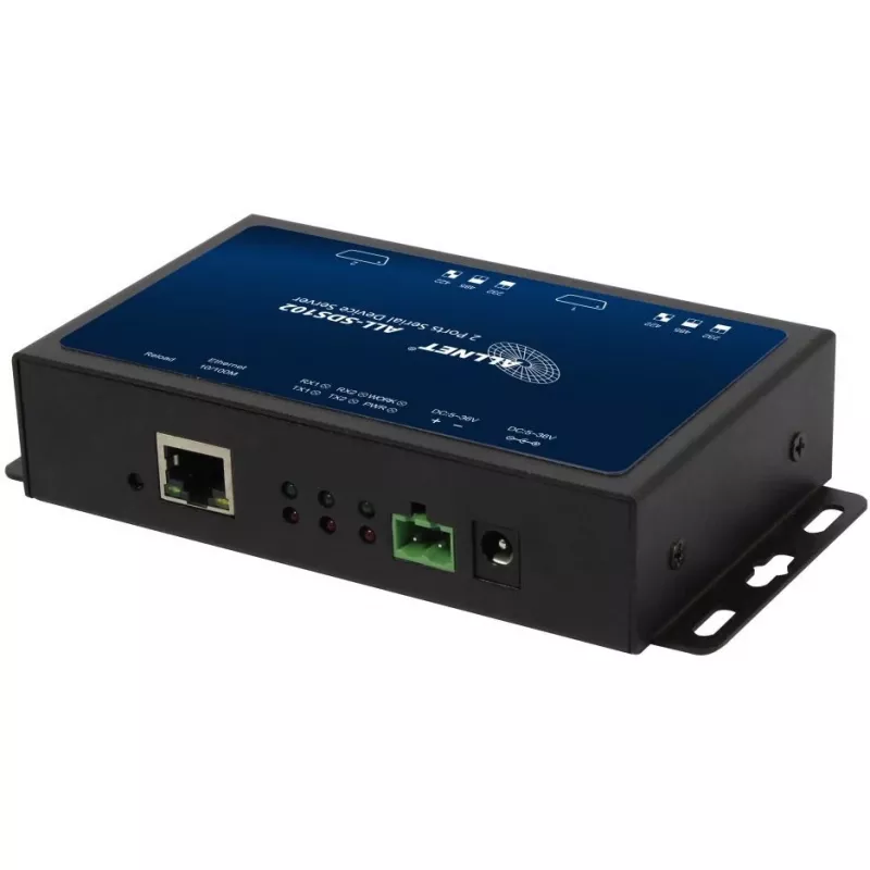 Medienkonverter ALLNET ALL-SDS102v2 — 2x seriell (RS232/RS422/RS485) auf 10/100BASE-TX