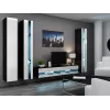 TV-Ständer cama meble VIGO NEW 30/180/40, 1800×400×300 mm, schwarze Oberplatte, Spanplattenrahmen