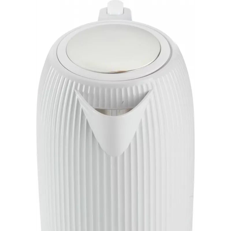 Gorenje Wasserkocher | K17DPW | Elektrisch | 2200 W | 1,7 L | Edelstahl | 360°-Drehsockel | Weiß