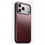 Lederhülle Nomad Modern für iPhone 17 Pro Max (6,9 Zoll) – Burgund, Leder+TPU+PC